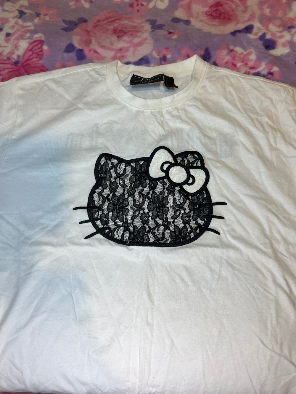 Hello Kitty 50th Anniversary Forever 21 Lace Graphic Tee